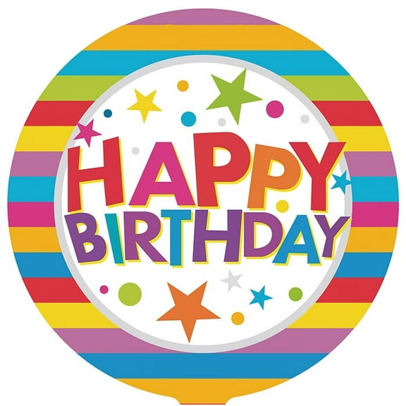 18" Birthday Mylar Balloons - Pack of 10