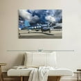 thumbnail image 2 of Elephant Stock Ww2 Airplane Wall Art - Horizontal Canvas Wall Art - Living Room Wall Decor - Transportation Canvas - Gray And White Decor - 39" x 26", 2 of 8