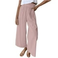 thumbnail image 2 of AXXD Yoga Pants for Women,Athletic Legging,Women Athletic Yoga Casual Stetch Shorts,Solid,High Waist Rise,BreathablePink,2XL (US:12), 2 of 5