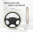 thumbnail image 3 of Balery Peanuts Fundas elásticas antideslizantes para volante, funda protectora universal para hombre y mujer, 15 pulgadas, accesorios para coche., 3 of 6