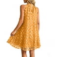 thumbnail image 6 of Iyufng Womens Dresses Women's Mock Neck Sleeveless Short Dress with Butterfly Design, 6 of 7