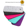thumbnail image 2 of [5 PACK], JAVOedge Soft Felt Slip In Pouch Case for Sunglasses, Reading Glasses Multi Colors, MicroFiber Cloth, 2 of 8