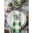 thumbnail image 3 of Cloth Napkins Set of 8 - 20x20 Inches, Green Plaid Washable Reusable Table Napkins, Spring Summer Farmhouse Buffalo Checkered Soft & Absortbent Dining Napkin for Party Wedding Hotel Restaurant, 3 of 8