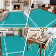 thumbnail image 6 of Pure Teal Green Large Area Rugs for Bedroom Living Room, Soft Non Slip Carpet Bedside Rug, Simple Solid Color Rectangular Floor Cover Kitchen Accent Rug 8'x10' for Dining Room/Office, 6 of 9