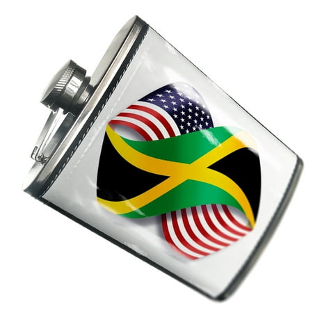

NEONBLOND Flask Infinity Flags USA and Jamaica