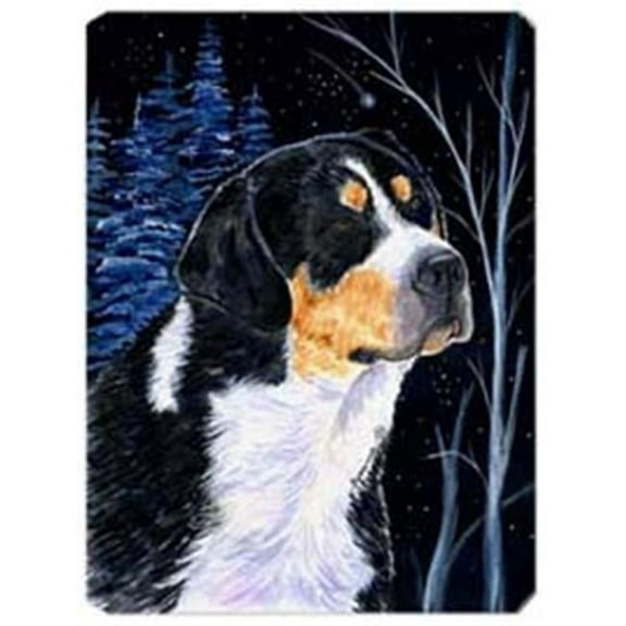 Starry Night Bernese Mountain Dog Mouse Pad