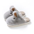 thumbnail image 3 of Zapatillas de algodón de conejo de Jade para mujer, invierno, dibujos animados lindos Baotou, pareja en casa, padres e hijos, hombres, uso doméstico peludo, 3 of 5