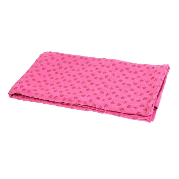 Toalla de Yoga Deporte Aptitud Ejercicio Viaje Antideslizante Ligero Multifuncional Durable Rosa Macarena Toalla de la cubierta de la estera del yoga