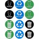 thumbnail image 1 of 12Pcs Recycle Sticker Trash Bin Label Garbage Sorting Stickers Bins Recycling Decals, 1 of 3