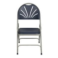 thumbnail image 3 of Hampden Furnishings Lusitano Collection Fan Back Folding Chair, Dark Blue, Pack of 4, 3 of 4
