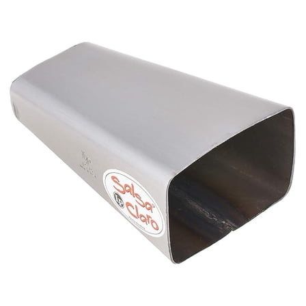 LP Claro Bongo Handheld - Silver - Compact Percussion Instrument - Bright Lively Sound - Made in USA - Ideal for Musicians & Enthusiasts