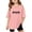 Pink, variant on ibiyuan Girls T-Shirts Funny Short Sleeve Girl Tops Size 6 Kids Shirts Girls Crewneck Funny Print Tees Cute Birthday Gifts Party Top,110