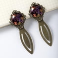 thumbnail image 3 of Thanksgiving grapes Vintage Copper-Colored Lace Bookmarks: Stylish Book Accessories and Markers, Gifts for Readers and Book Lovers - Set of 2, 3 of 5