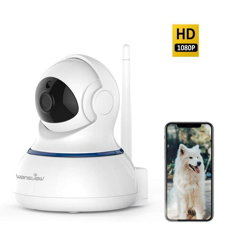 Wansview Wireless 1080P Resolution Security Camera, WiFi Home Surveillance  IP Camera for Baby/Elder/Pet/Nanny Monitor, Pan/Tilt, Two-Way Audio & Night