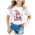 thumbnail image 4 of Gunia Valentines Shirts For Kids Boys Girls Short Sleeve Love Heart Graphic Crew Neck Casual Breathable Soft Valentine'S Day T-Shirt Kids Tee Tops 3-13 Years White, 4 of 4