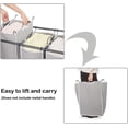 thumbnail image 3 of 2-piece laundry sorting bags Replacement hamper basket Removable replacement laundry storage organiser bag Hamper liner, without hooks (grey), 3 of 5
