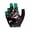 Left Hand, variant on Three Fingers Elastic Billiard Pool Glove For Left Hand Skull 8 Ball Print Quick Dry Breathable Anti-Slip Cue Shooting Glove(Sky Blue)