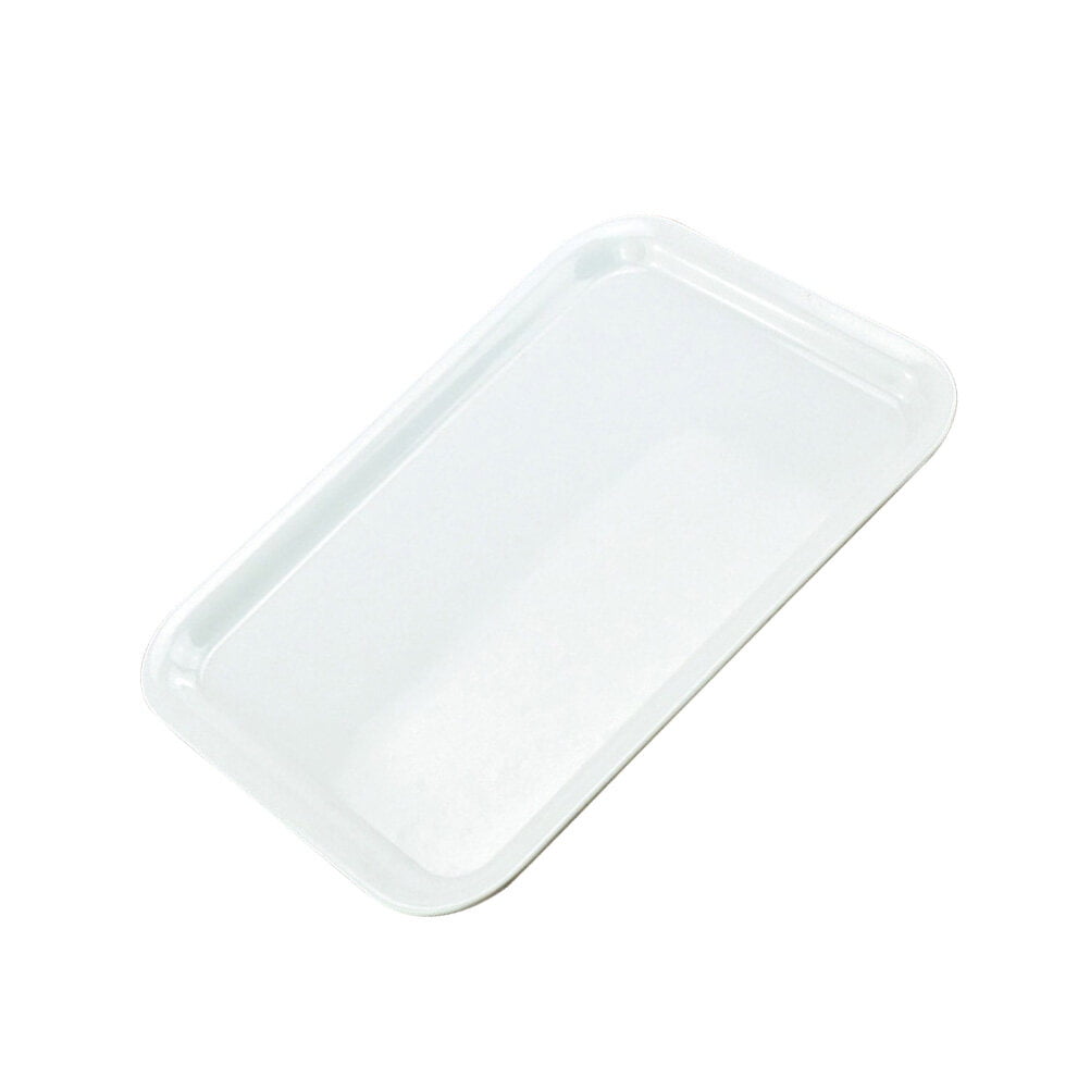 White Plastic Serving Tray Rectangular Serving Platter Food Tray Party Supplies Plates (Small