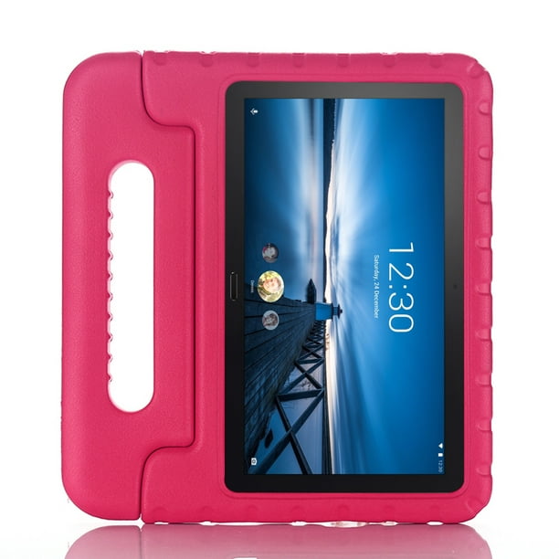 Étui pour tablette pour Lenovo Tab M10 Tab P10 10,1 pouces X605 2019 EVA  antichoc Super Protection Cover Poignée portable Housse de protection  (Rose) 
