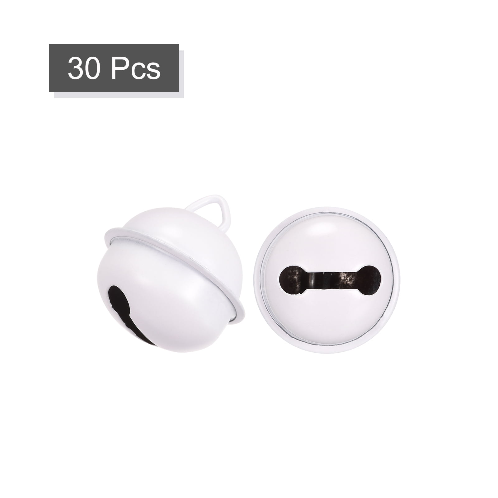 Unique Bargains Jingle Bells, Craft Bells for DIY Holiday Decoration and Party White
