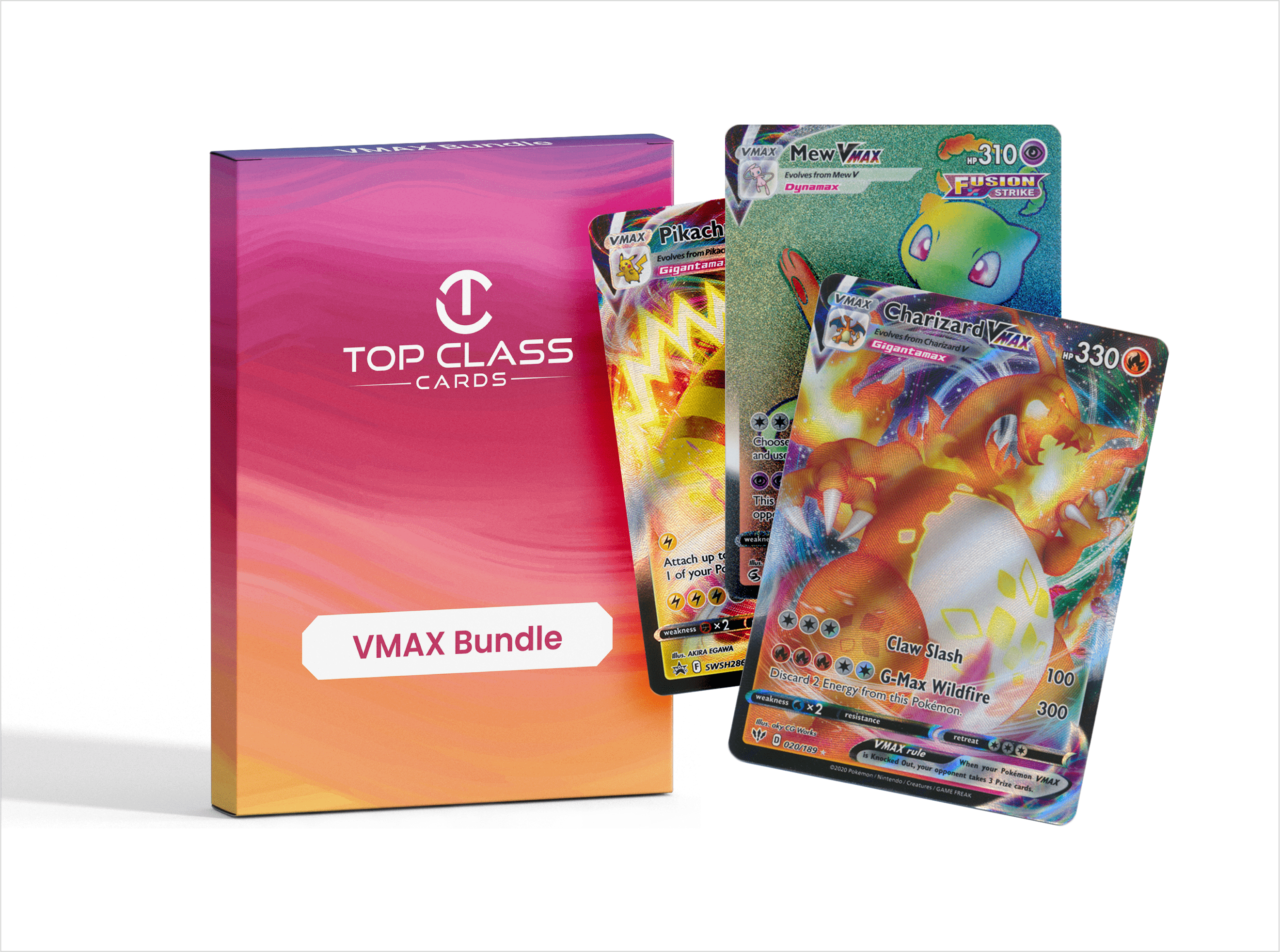 Top Class Cards VMAX Bundle: 3 Guaranteed VMAX Cards, 1 Secret Rare Rainbow VMAX, Compatible with Pokemon Cards - Walmart.com Top Class Cards VMAX Bundle: 3 Guaranteed VMAX Cards, 1 Secret Rare Rainbow VMAX, Compatible with Pokemon Cards - Walmart.com