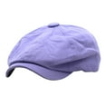 thumbnail image 2 of Cotton Beret for Men & Women | Retro Hat for Fall, Winter & Casual Outfits Under 5$, Hontri Cotton Hat Men's And Women's Beret Retro Solid , Purple, One Size, 2 of 4
