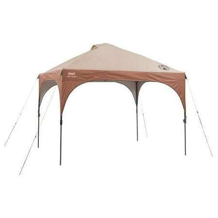 Coleman 10 ft x 10 ft Lighted Instant Canopy - Canopy StyleBeige - Steel