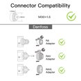 thumbnail image 3 of Riwcyla ZigBee3.0 Contrôleur Intelligent de Valve Thermostatique Programmable Hebdomadaire Contrôle par Application Contrôle Vocal Compatible avec la Maison/ (Hub Requis), 3 of 6