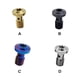 thumbnail image 3 of Scienceny Pernos de freno para motocicletas, manguera de tornillo, adaptador de tubo de aceite, reemplazo de sujetador único, conector Accesorios para motos Azul 1.25, 3 of 6