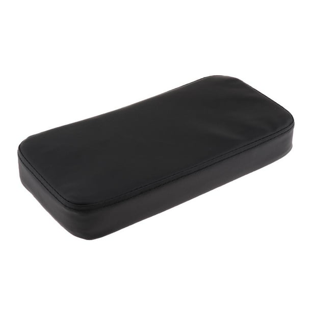 Cabecera de mesa de masaje con insertos de cuero de PVC para salón de belleza profesional Negro