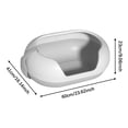 thumbnail image 7 of Fzaqwen Cat Litter Box Kitten Litter Pan Low Entry Large Capacity Portable Splashproof Bedpan Cat Toilet with High Side Pet Supplies, 7 of 7
