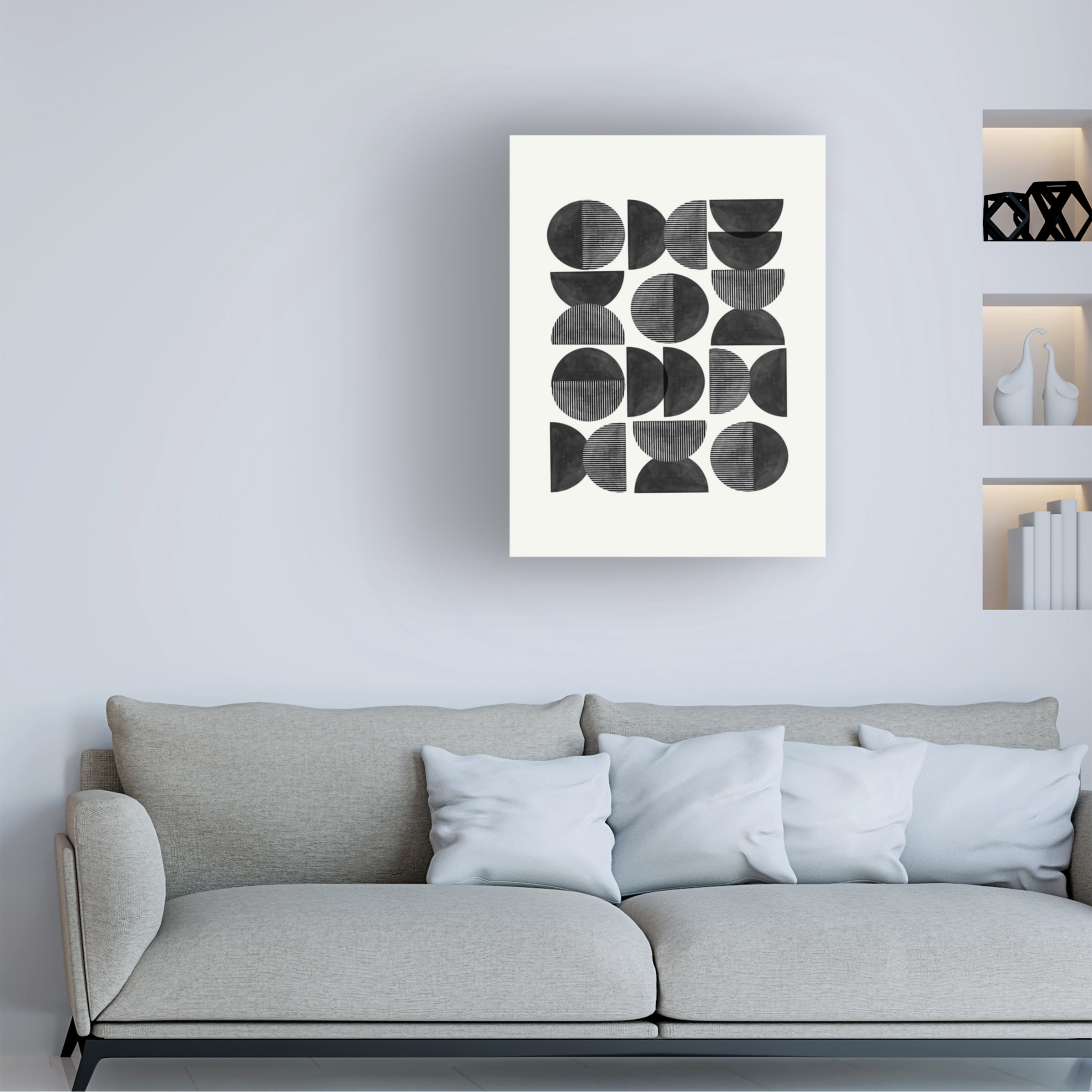 THE MIUUS STUDIO 'Mid Century, Geometric' Canvas Art