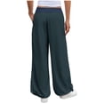 thumbnail image 4 of High  Waist Women Casual Wide Leg Pants Straight Drawstring Sport Trousers, 4 of 7