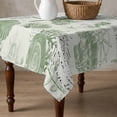 thumbnail image 4 of Sage Green Coastal Table Cloth Waterproof Tablecloths, Coral Starfish Nautical Compass Tablecloth Dining Table Cover for Kitchen Party Tabletop Outdoor, Square Tablecloth 54x54 Inch, 4 of 9