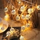 thumbnail image 5 of Cadena de luces con bolas marroquíes, 30 luces LED, cadena de luces decorativas con pilas, 5 of 8