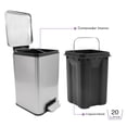 thumbnail image 4 of Bote De Basura Cuadrado 20l Home Styles, 4 of 9