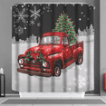 thumbnail image 1 of Christmas New Polyester Shower Curtain Toilet Partition Curtain Waterproof Anti-fog Curtain 0.9M * 1.8M, 1 of 7