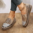 thumbnail image 5 of GHSOHS Womens Shoes Orthopedic Shoes Roman Footwear Casual Shoes for Women Sneakers Women Versatile Fashion Shoes Flat Bottom Rhinestone Women Shoes Single Shoes Slippers Size 42, 5 of 7