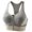 Khaki, variant on Heliisoer Contrast Color High-strength Shockproof Front Zipper Sports Bra, Racerback, Running Bra, Tank Top, Seamless Sports Bra