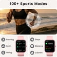thumbnail image 4 of Smart Watch for Men Women with Alexa Built-in, 1.83" Fitness Watch with Bluetooth 5.3 (Answer/Make Call), IP68 Fitness Tracker Women Men, 100+ Sports Activity Tracker for Android & iOS, Pink, 4 of 8