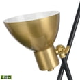thumbnail image 3 of Elk Home 12-Inch Wide Wyman Square Table Lamp, Modern, Satin Gold, 3 of 5