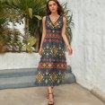 thumbnail image 5 of Vestido Largo Sin Mangas Para Mujer, Bohemian Pattern Traje Informal Para Cumpleaños, Verano, 5 of 5