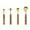 Gold2, variant on Stainless Steel Measuring Spoons Set, 4-Piece Metal Measuring Spoons with Wooden Handle for Kitchen, Baking, and Cooking - Ergonomic Grip and Precise Spoon Sizes for Accurate Measurements