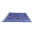 thumbnail image 2 of Ahgly Company Machine Washable Indoor Round Persian Blue Traditional Area Rugs, 7' Round, 2 of 4