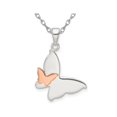 thumbnail image 1 of Sterling Silver Butterfly Charm Pendant Necklace with Chain, 1 of 4