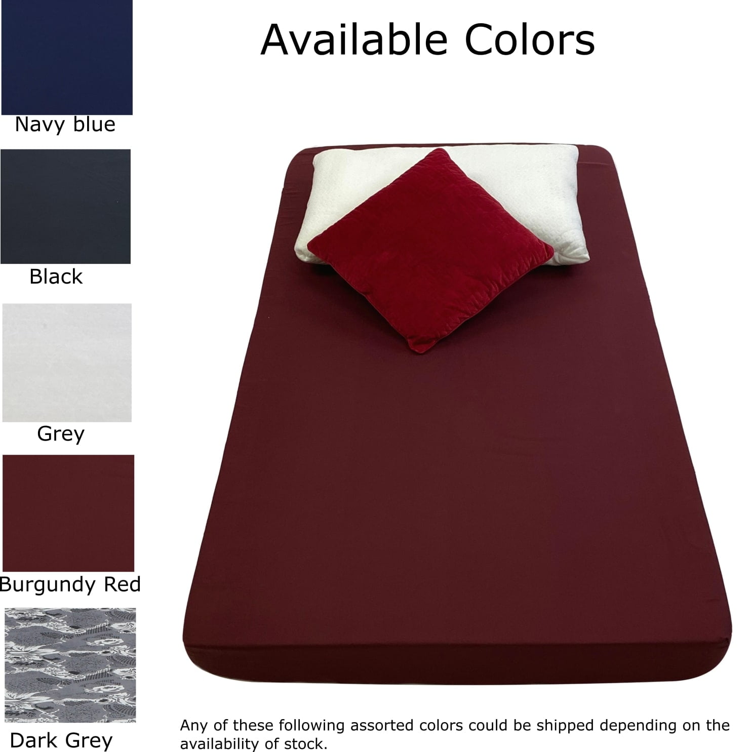 ViscoLogic Charisma Flip able Reversible Twin Foam Mattress Perfect for Bunk Bed, Trundle, Guest Bed and Caravan Bed (Burgundy)
