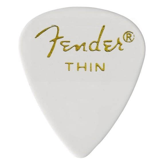 CELLULOID PICKS THIN,WHITE/144