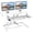 White, variant on Golyzmt 37" Standing Desk Converter, 2 Tier Height Adjustable Sit Stand up Desk Riser, White