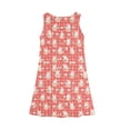 thumbnail image 4 of LTTVQM Easter Dresses for Girls Rabbit Egg Graphic Funny Sleeveless Sundress Loose Fit Crewneck Midi Dress Lightweight A-Line Dresses Red 12-13 Years, 4 of 5