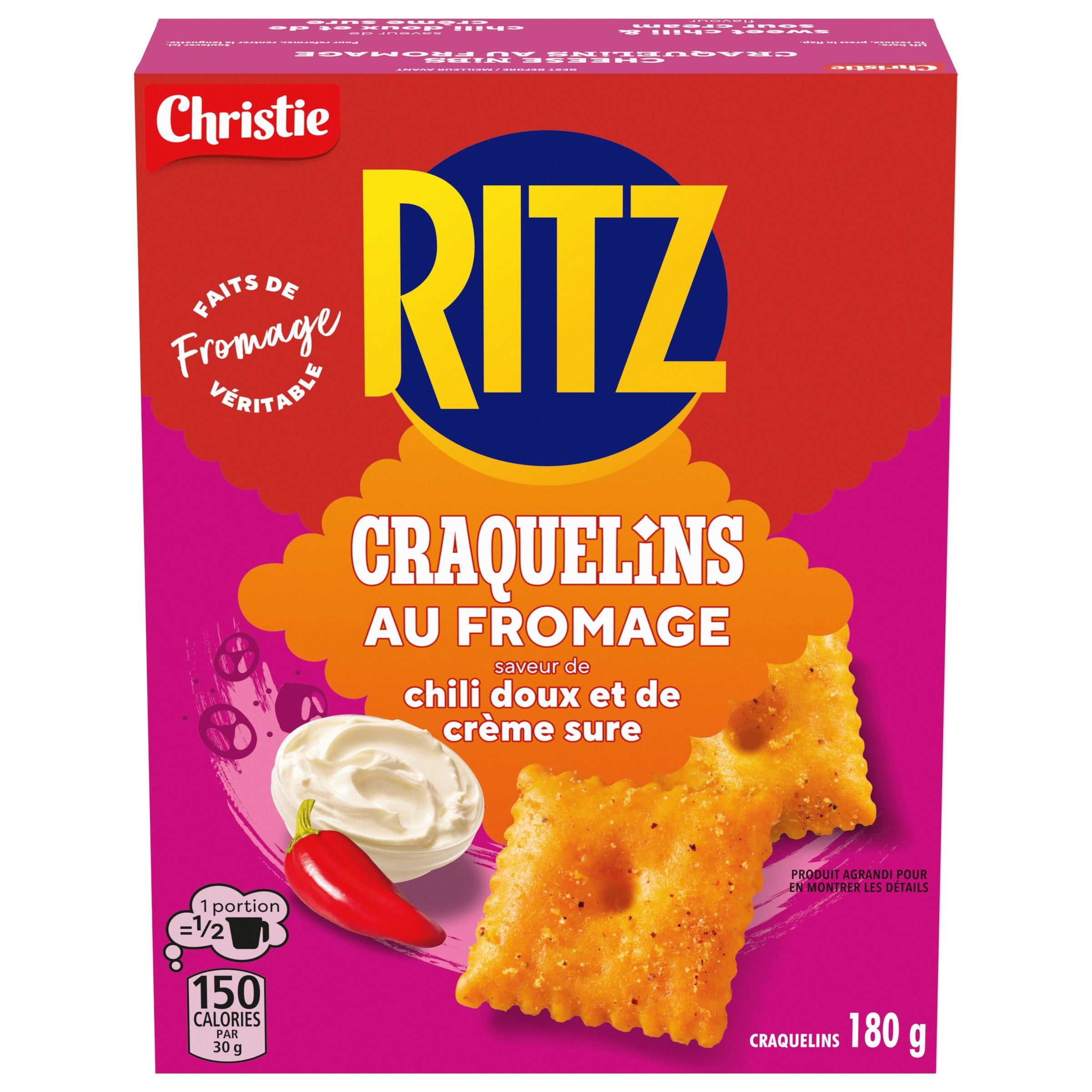 CHRISTIE RITZ CHEESE NIBS SWEET CHILI & SOUR CREAM